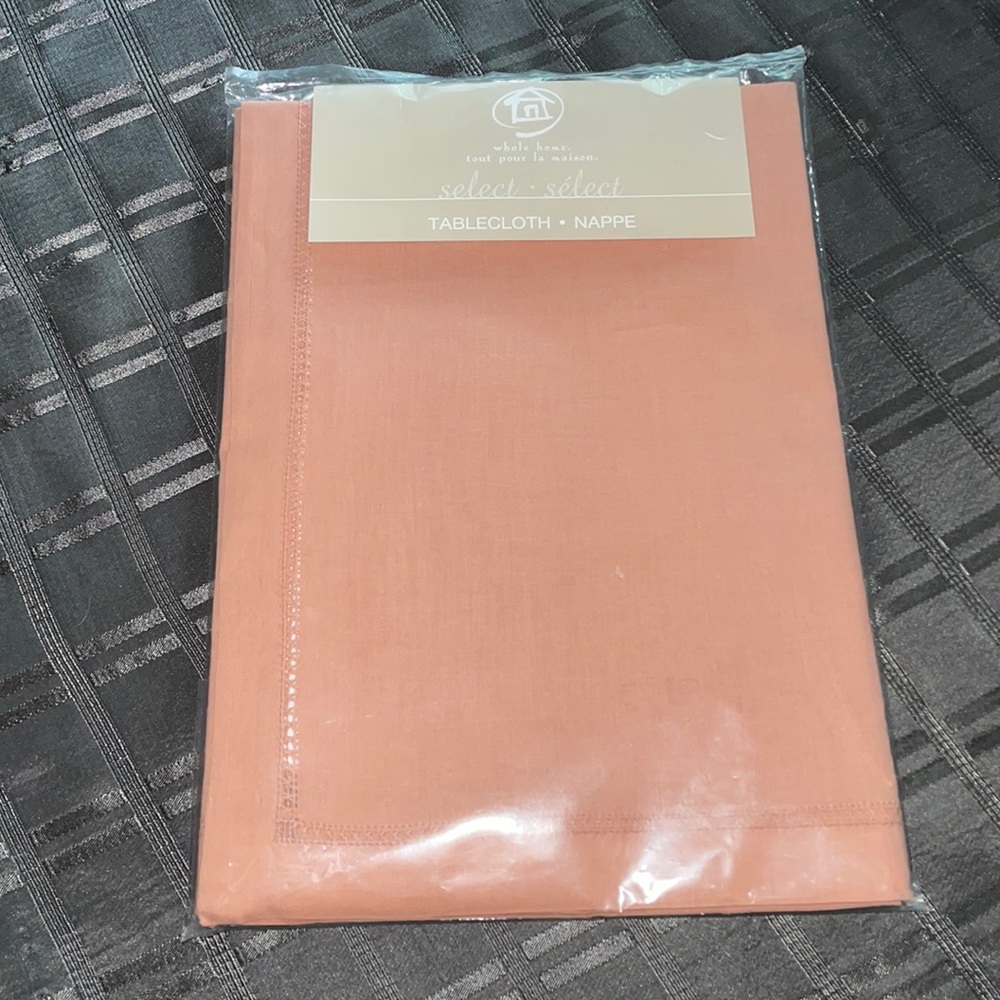 52” x 70” Whole Home Select Table Cloth Peachy Blush